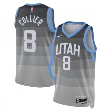 Maillot Basket Homme Utah Jazz Isaiah Collier 2025-26 Nike City Edition Gris Swingman